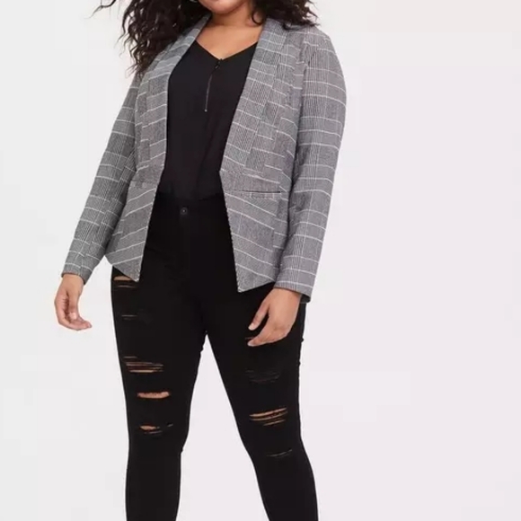 Torrid Plaid Blazer And Pants Set - Picture 2 of 16